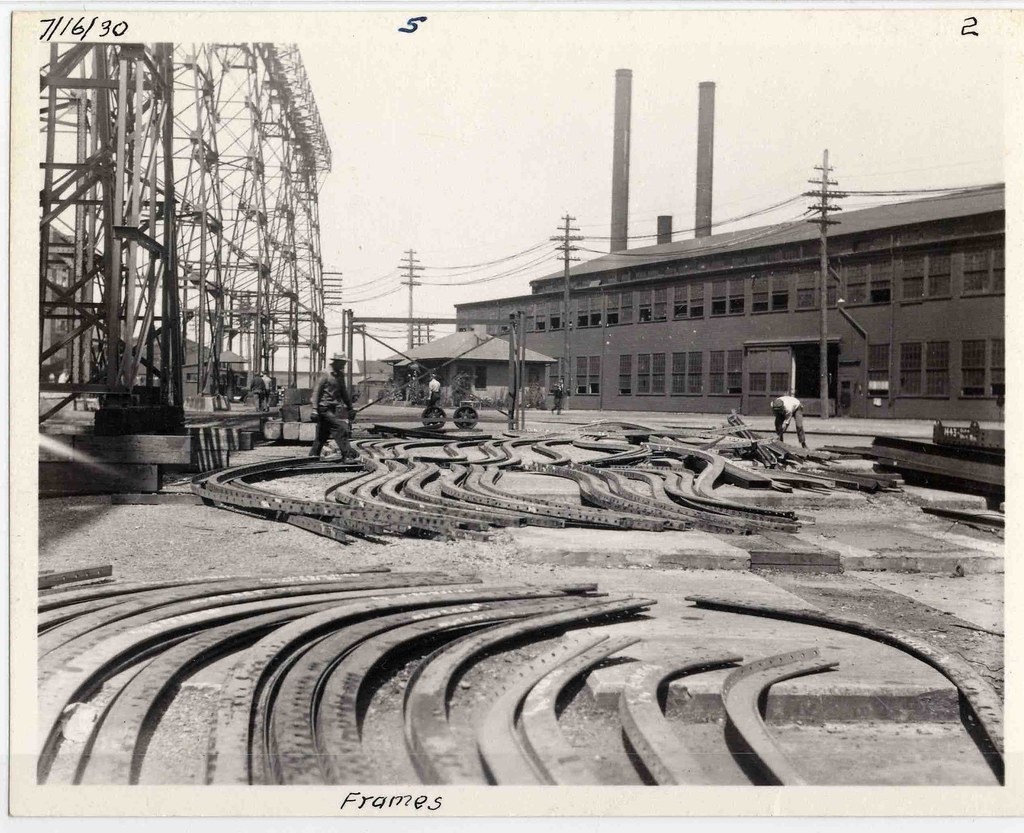 Sumner Ferry construction, frames